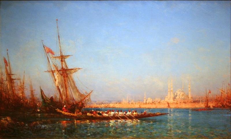 Felix Ziem View of Istanbul Spain oil painting art